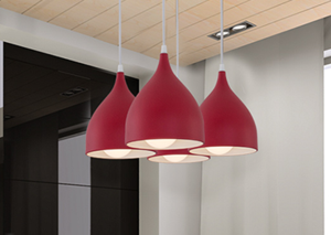 Nordic lifestyle fashion Bedroom Red Chandelier